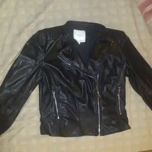 Zara faux leather jacket